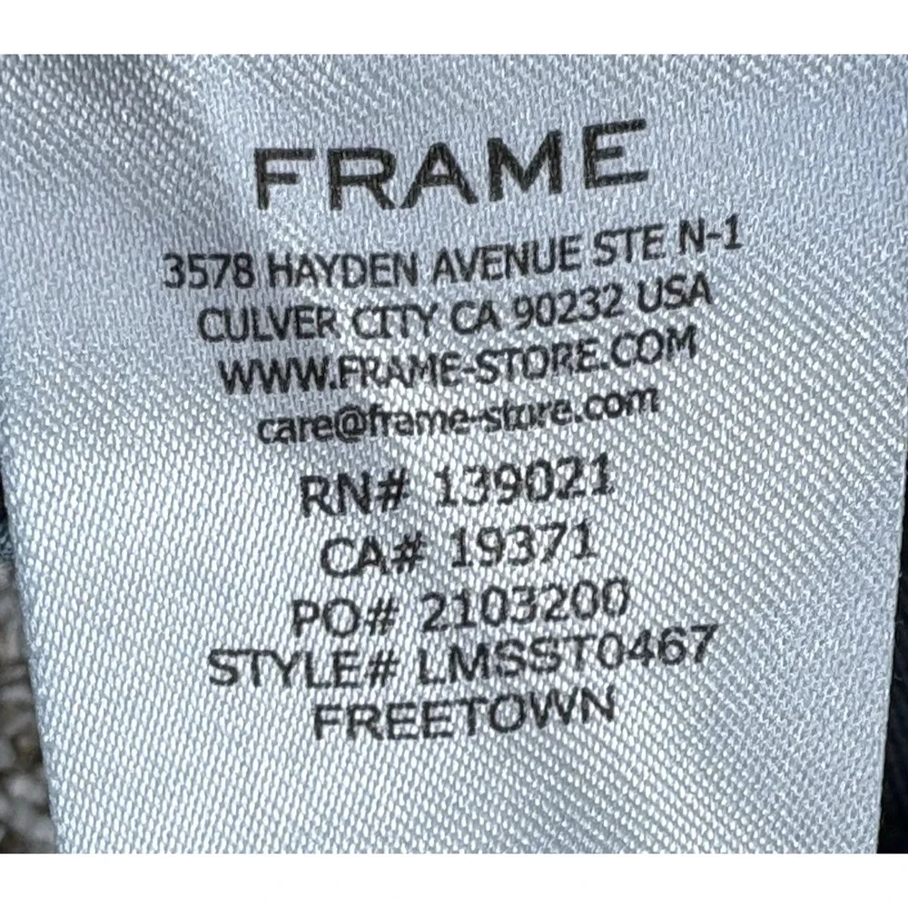 Frame Modern Straight Jeans Mens 29X31 Blue FREETOWN Medium Wash Stretch Denim